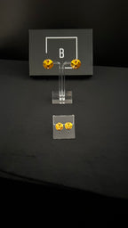 Round Stud Earrings