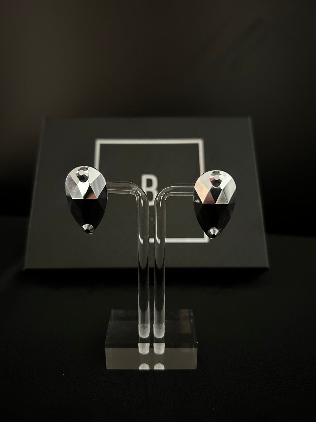 Pear Drop Stud Earrings