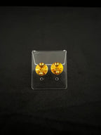 Round Stud Earrings