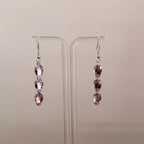 3 Drop Earrings in Pear drop