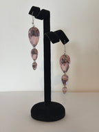 3 Drop Earrings in Pear drop