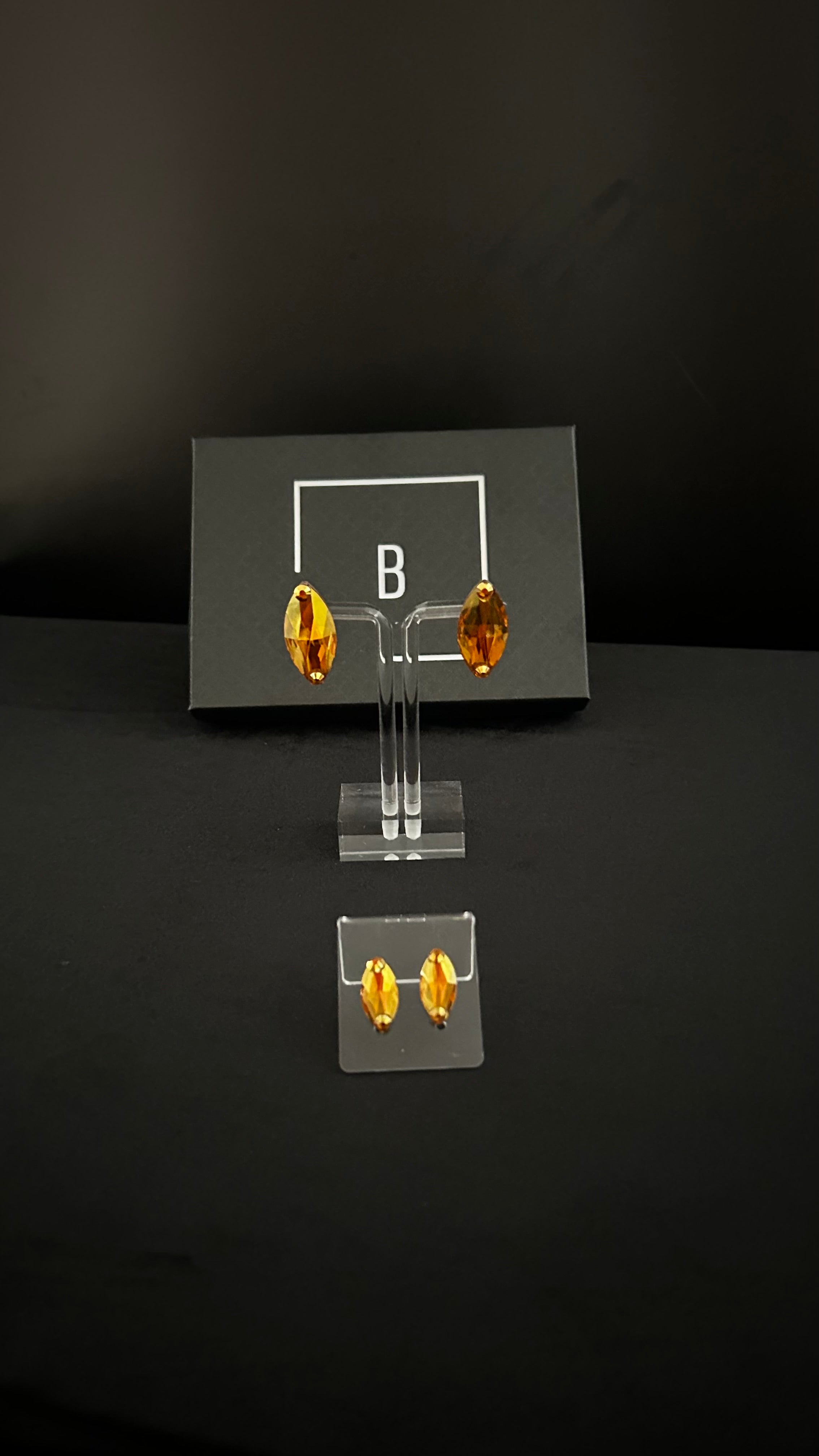 Navette Stud Earrings