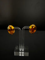 Oval Stud Earrings