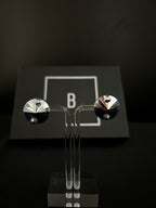 Round Stud Earrings