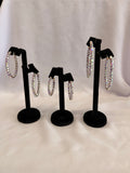 Skinny "Glitz" Hoop Earrings