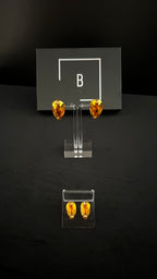Pear Drop Stud Earrings
