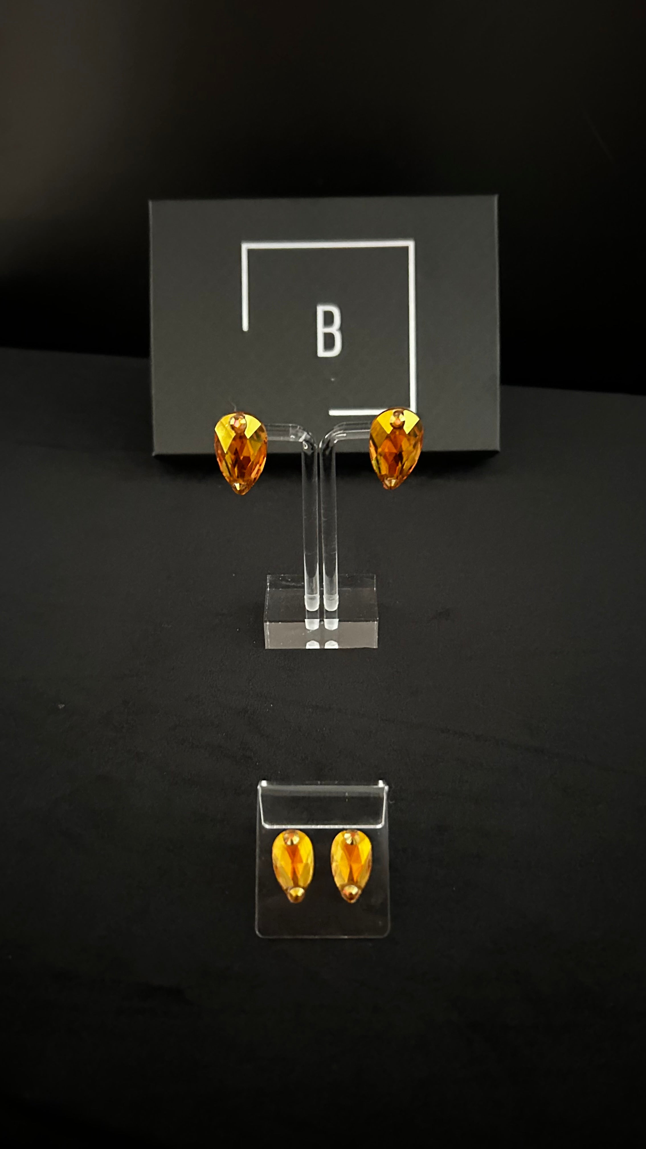 Pear Drop Stud Earrings