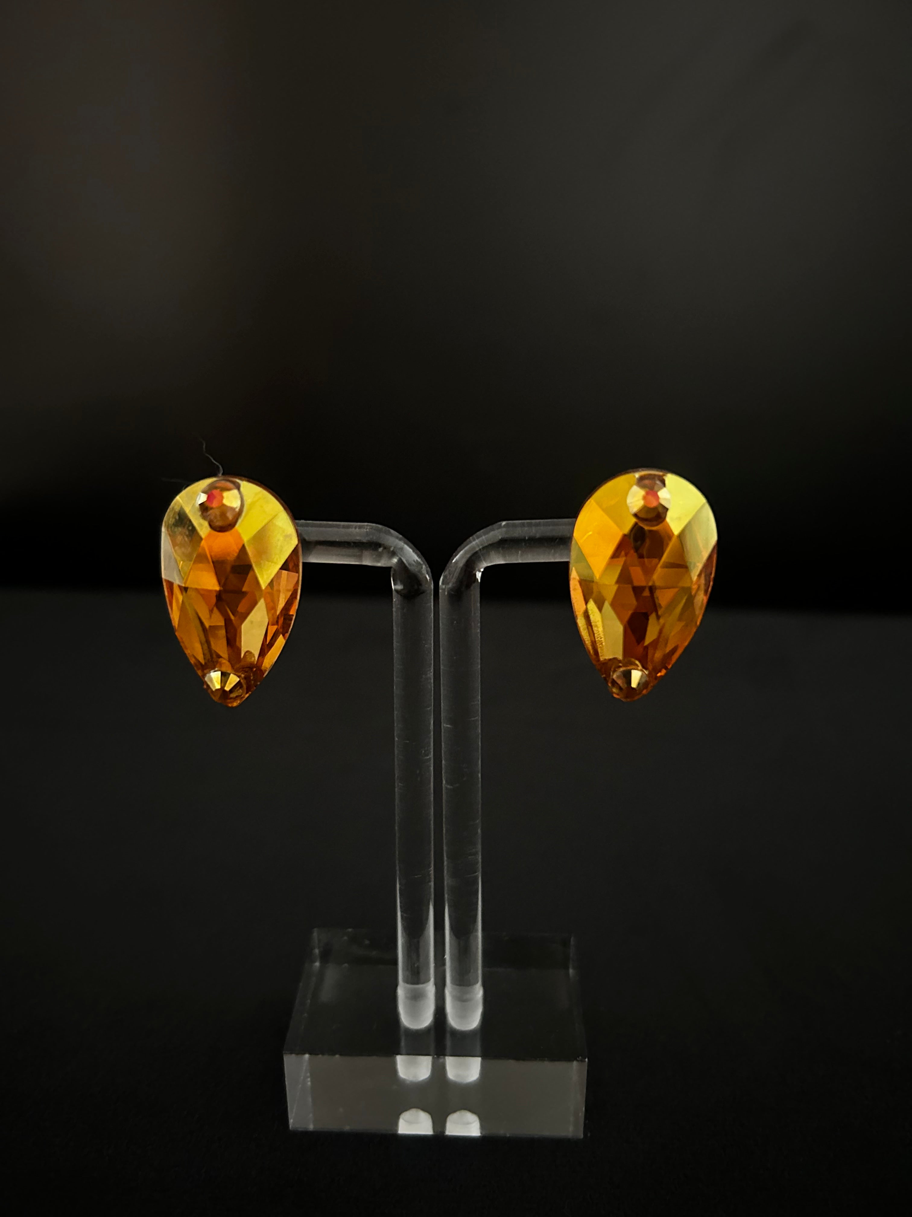 Pear Drop Stud Earrings