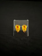 Pear Drop Stud Earrings