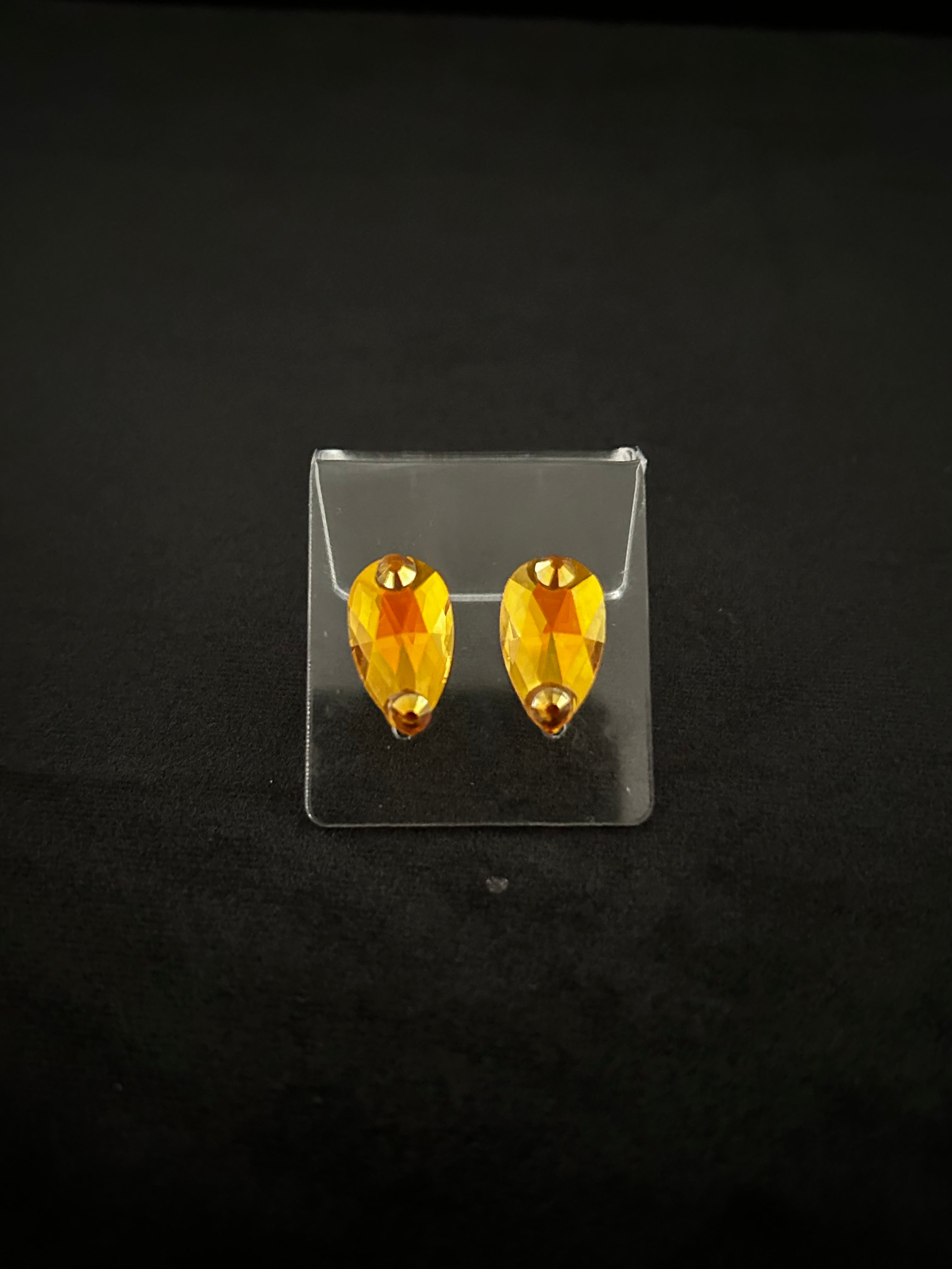 Pear Drop Stud Earrings