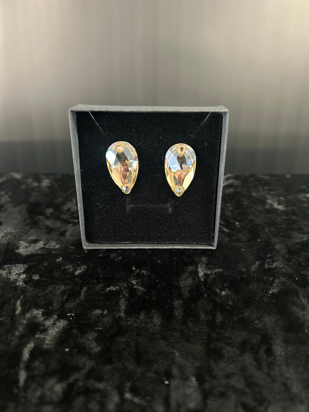 Pear Drop Stud Earrings