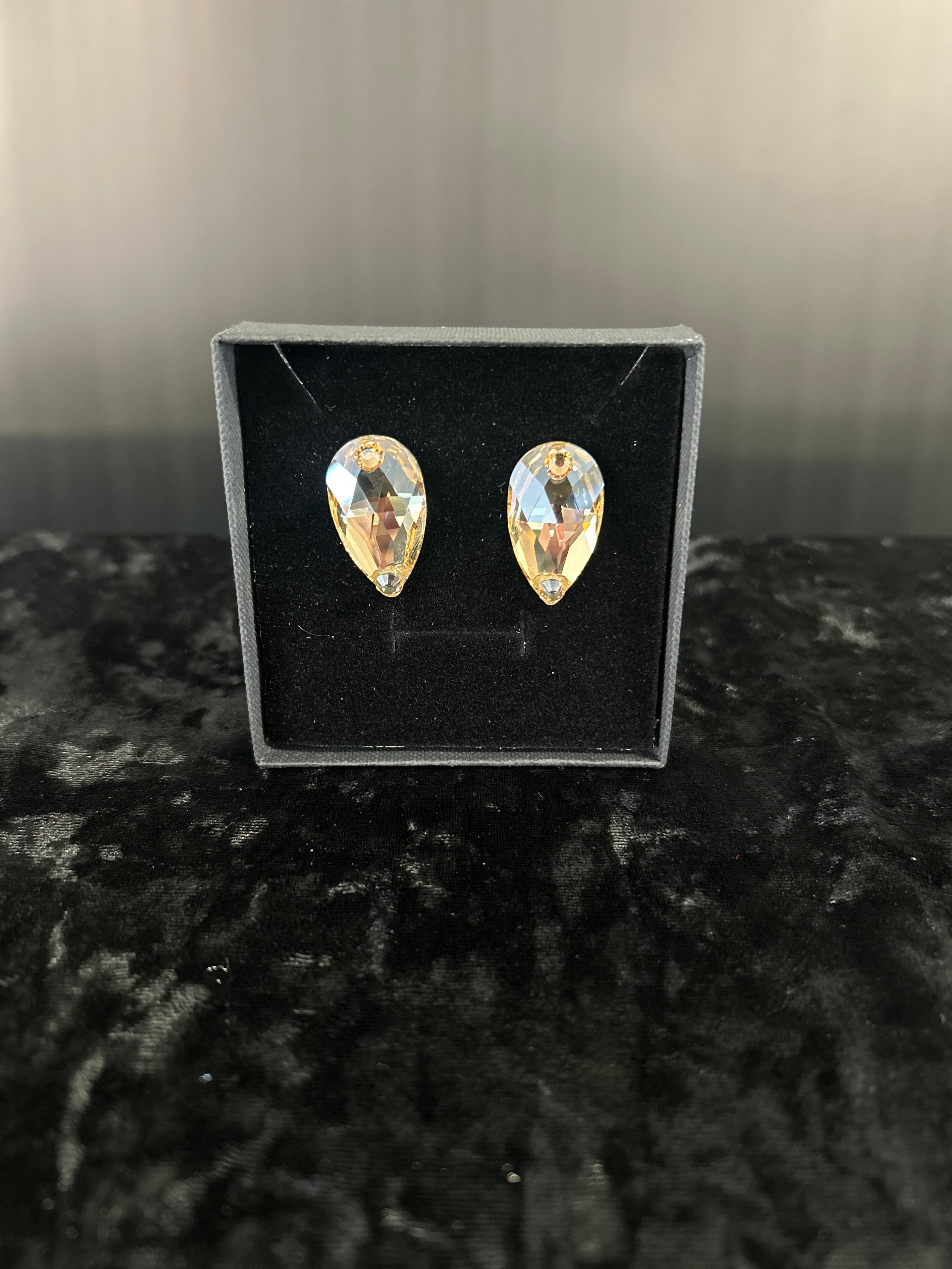Pear Drop Stud Earrings