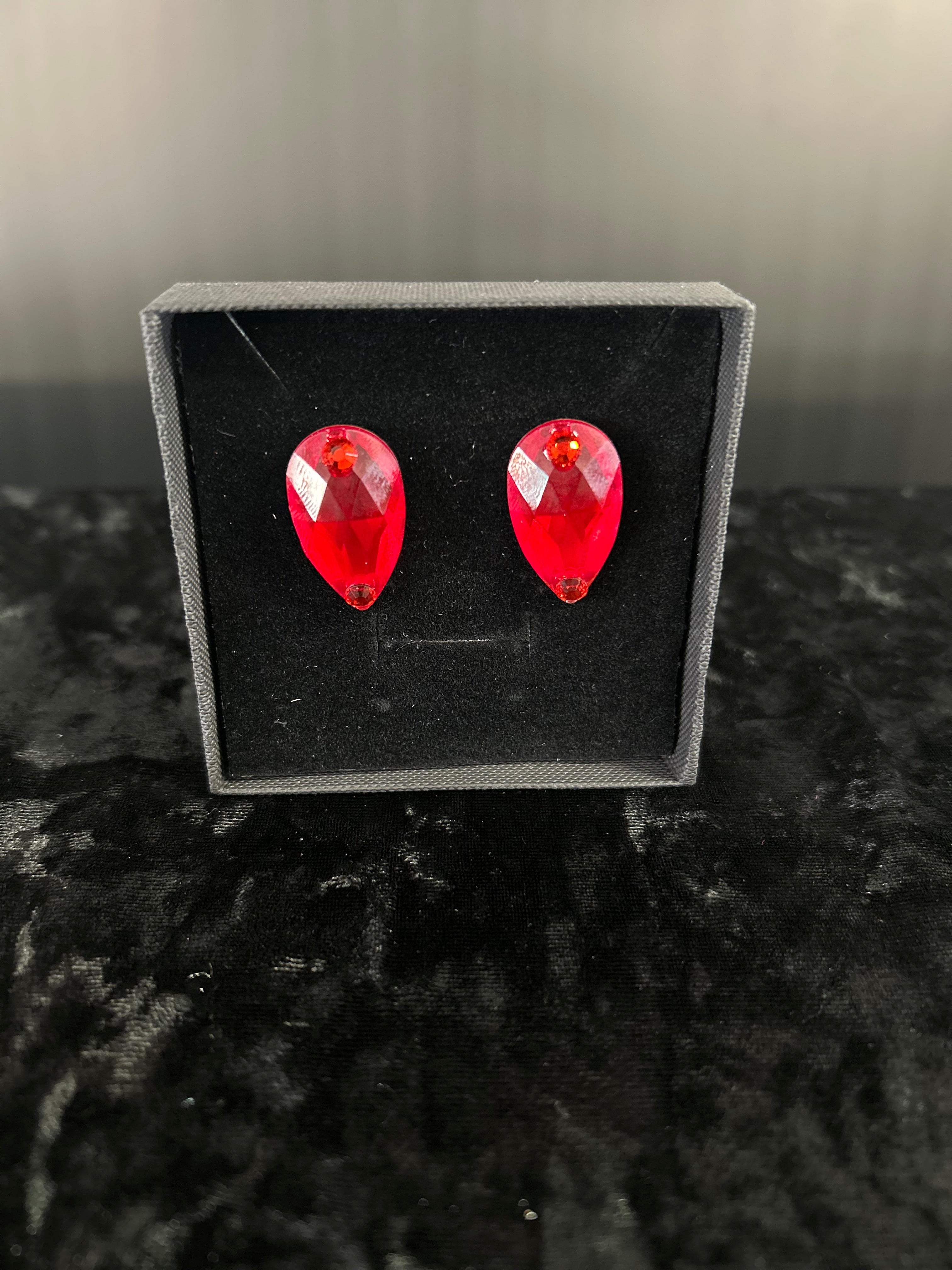 Pear Drop Stud Earrings