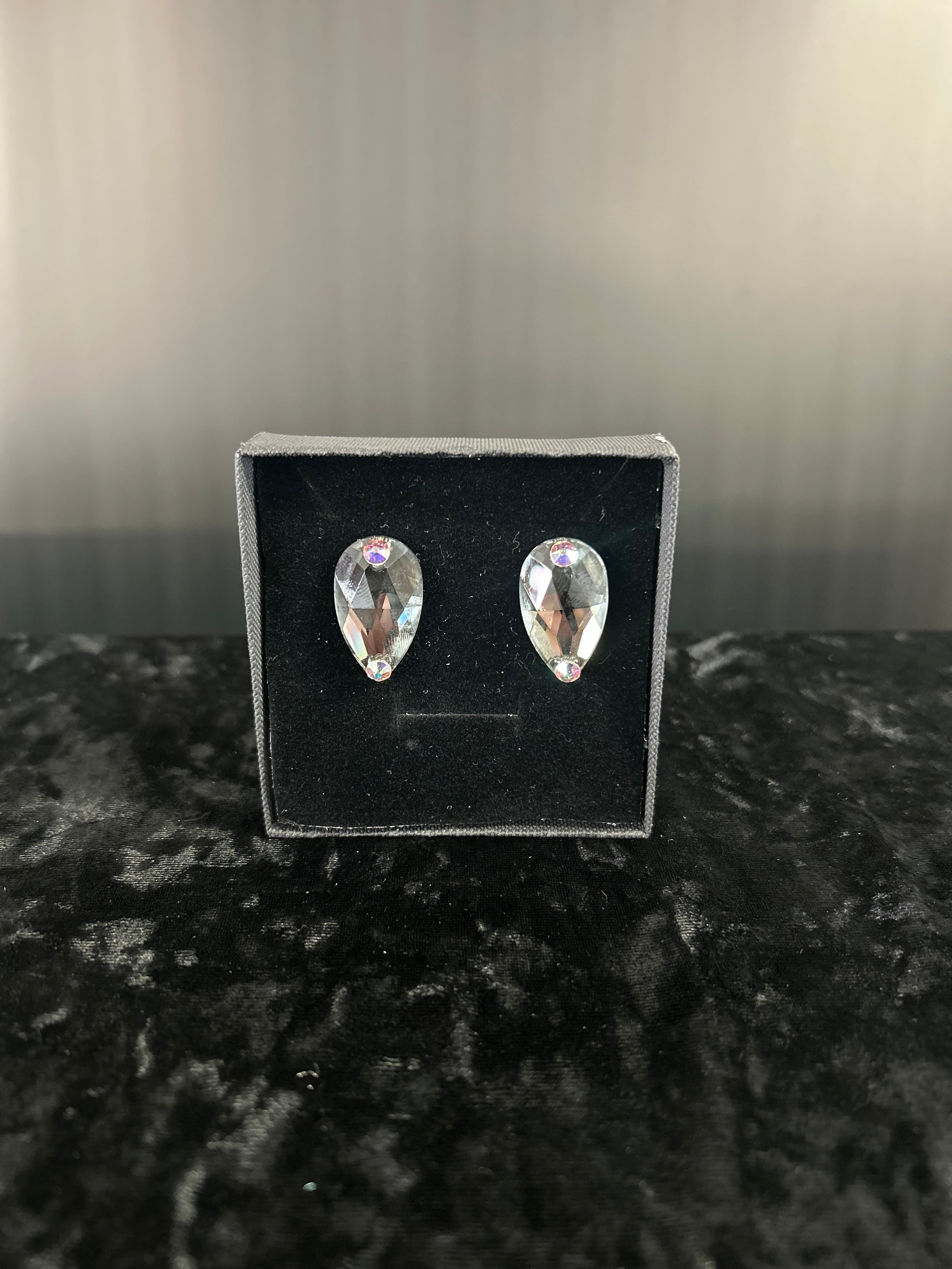 Pear Drop Stud Earrings