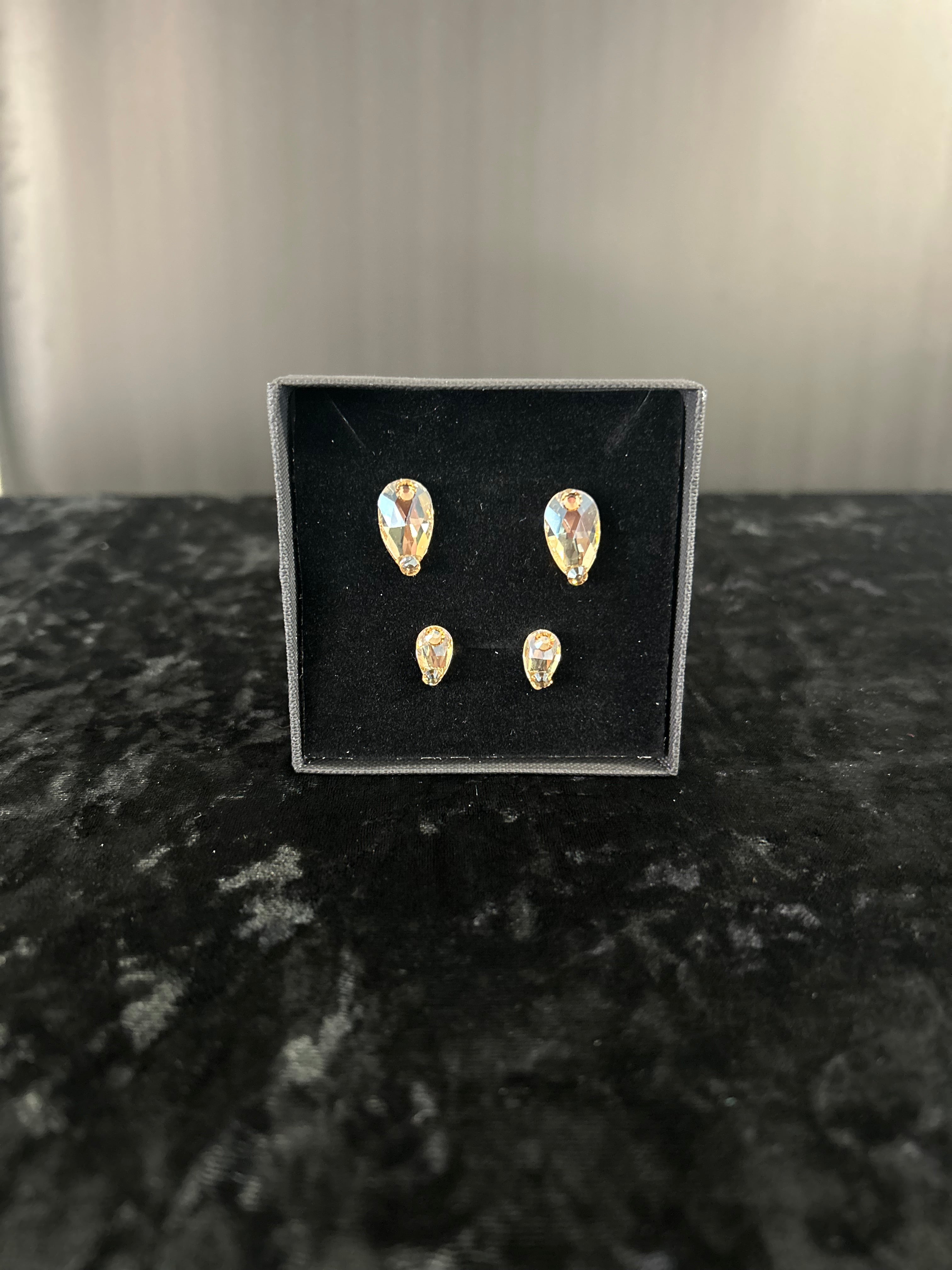 Pear Drop Stud Earrings