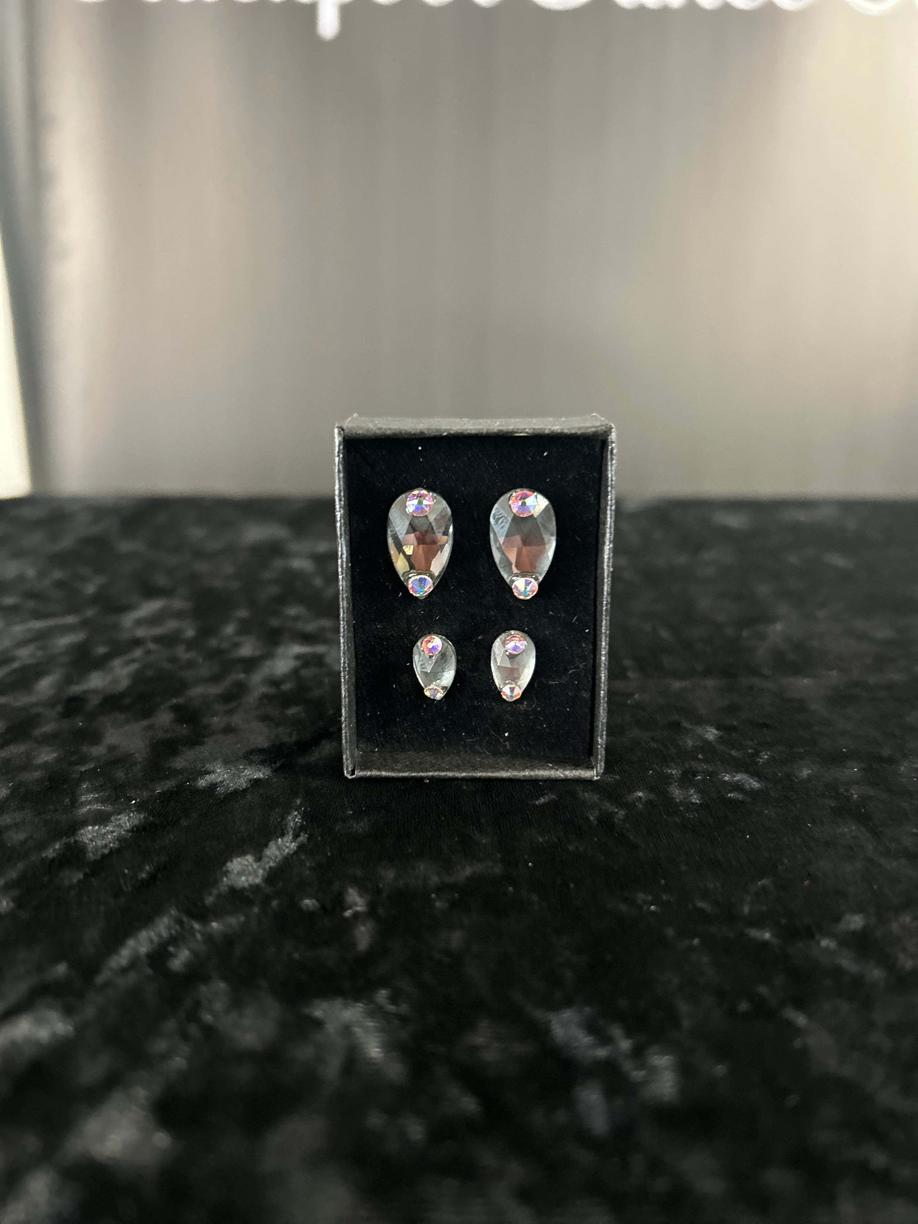 Pear Drop Stud Earrings