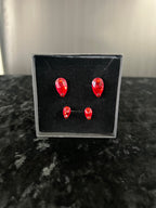 Pear Drop Stud Earrings