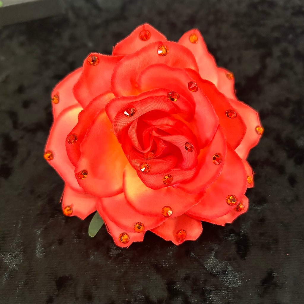 Luxury Crystal Stoned Hair Flower Clip