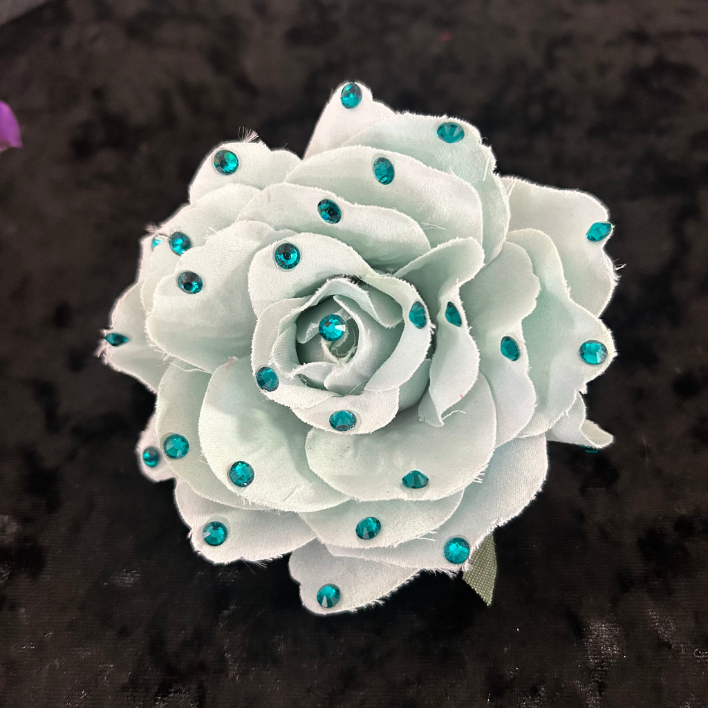 Luxury Crystal Stoned Hair Flower Clip