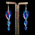 3 Drop Earrings in Pear drop