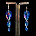 3 Drop Earrings in Pear drop