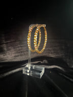 Skinny "Glitz" Hoop Earrings